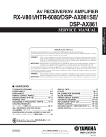 Yamaha DSPAX-861-SE - Service Manual